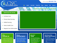 Tablet Screenshot of cnchealthcare.com